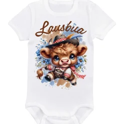 Zillertaler Trachtenwelt Baby Body "Lausbua", Weiß Online