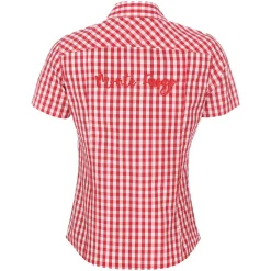 Zillertaler Trachtenwelt Damen Bluse "Betty", -Kariert Rot Cheap