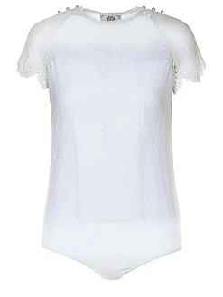 Zillertaler Trachtenwelt Damen Body, Weiß Store