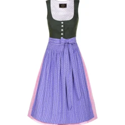 Zillertaler Trachtenwelt Damen Dirndl "Ausseer" (90 cm), -Violett Grün New