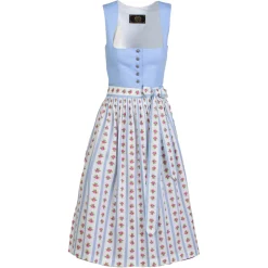 Zillertaler Trachtenwelt Damen Dirndl "Bettina", Hell Blau Outlet