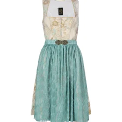 Zillertaler Trachtenwelt Damen Dirndl "Pia", Creme Türkis Gold Hot