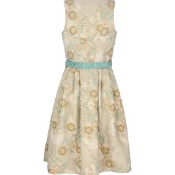 Zillertaler Trachtenwelt Damen Dirndl "Pia", Creme Türkis Gold Hot