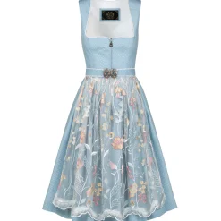 Zillertaler Trachtenwelt Damen Dirndl "Sabine", Hell Blau Fashion