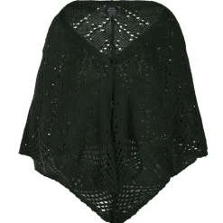 Zillertaler Trachtenwelt Damen Dreieck Poncho, Dunkel Grün Shop