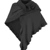 Zillertaler Trachtenwelt Damen Dreieck Rüschen Poncho, Grau Store