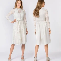 Zillertaler Trachtenwelt Damen Festtagsdirndl "Danice", Creme Weiß Cheap