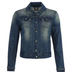 Zillertaler Trachtenwelt Damen Jeansjacke "Babsi", Dunkel Blau Cheap