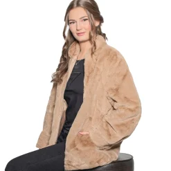 Zillertaler Trachtenwelt Damen Kuscheljacke "Nina", Mokka Braun Store