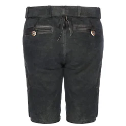 Zillertaler Trachtenwelt Damen Lederhose "Samira", Graphit Grau Outlet