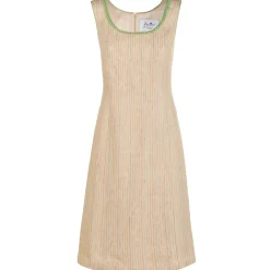 Zillertaler Trachtenwelt Damen Leinenkleid "Nora", Sand Beige Store