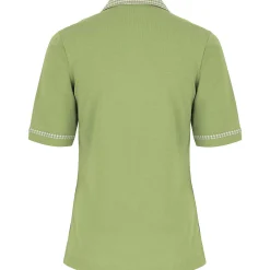 Zillertaler Trachtenwelt Damen Polo "Isabella", Hell Grün Shop