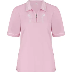 Zillertaler Trachtenwelt Damen Polo "Isabella", Rosa Clearance
