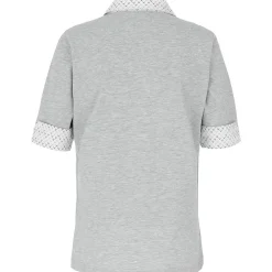 Zillertaler Trachtenwelt Damen Poloshirt "Sigrid", Hell Grau Best