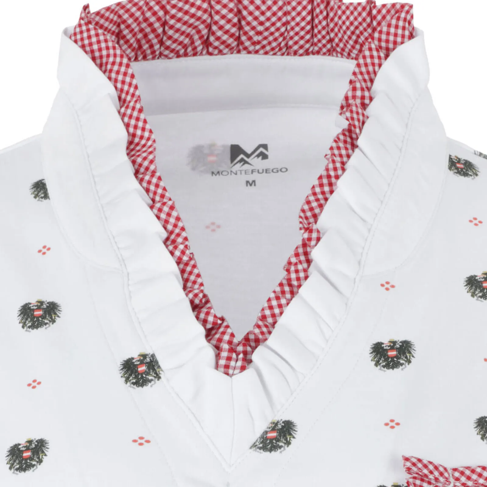 Zillertaler Trachtenwelt Damen Rüschen-Shirt "Austria" Rot Online