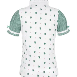 Zillertaler Trachtenwelt Damen Rüschen-Shirt "Steiermark" Grün Cheap