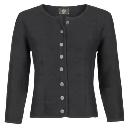 Zillertaler Trachtenwelt Damen Strickjacke "Achensee", Schwarz Clearance
