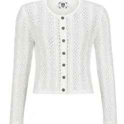 Zillertaler Trachtenwelt Damen Strickjacke "Elisabeth", Weiß Sale