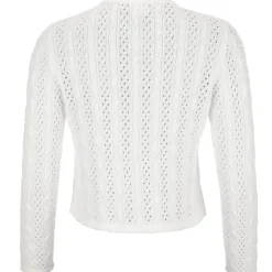 Zillertaler Trachtenwelt Damen Strickjacke "Elisabeth", Weiß Sale