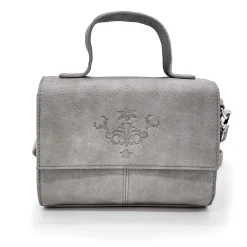 Zillertaler Trachtenwelt Damen Trachten Handtasche "Jessy", Grau Cheap