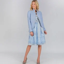Zillertaler Trachtenwelt Damen Trachtenjacke "Giulietta", Hell Blau Hot