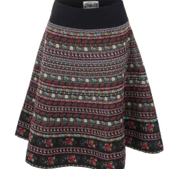 Zillertaler Trachtenwelt Damen Trachtenrock "Leila", Schwarz Fashion