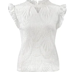 Zillertaler Trachtenwelt Damen Trachten Shirt "Bea", Weiß Hot