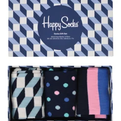 Zillertaler Trachtenwelt Happy Socks 3er, 3D-Würfel Outlet