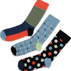 Zillertaler Trachtenwelt Happy Socks 3er, Punkte Blau Best Sale