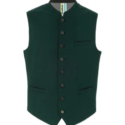 Zillertaler Trachtenwelt Herren Gilet "Eros", Grün Best Sale