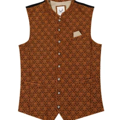 Zillertaler Trachtenwelt Herren Gilet "Gildo", Muskat Braun Best