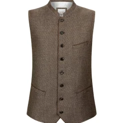 Zillertaler Trachtenwelt Herren Gilet "Ottavio", Braun Online