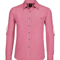 Zillertaler Trachtenwelt Herren Hemd "Chiemgau" Langarm, Rot Discount