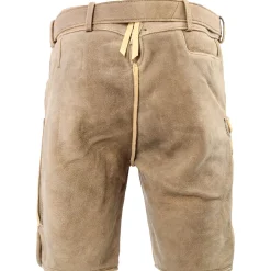 Zillertaler Trachtenwelt Herren Hirschlederhose "Kärnten", Hell Braun Hot