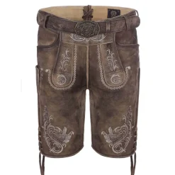 Zillertaler Trachtenwelt Herren Lederhose "Claus", Braun New