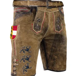 Zillertaler Trachtenwelt Herren Lederhose "Kärnten", Braun Fashion