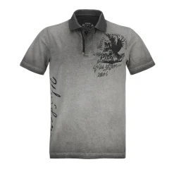 Zillertaler Trachtenwelt Herren Poloshirt "Apollo", Grau Fashion