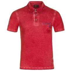 Zillertaler Trachtenwelt Herren Poloshirt "Cambin", (Restgrößen) Rot New