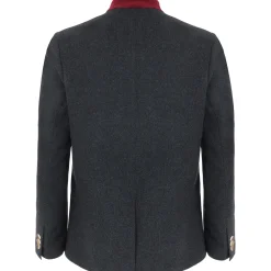 Zillertaler Trachtenwelt Herren Sakko "Rupert", -Rot Grau Best Sale