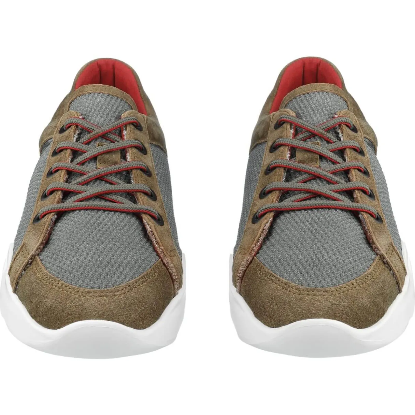 Zillertaler Trachtenwelt Herren Sneaker "Oben", Grau- Braun Sale