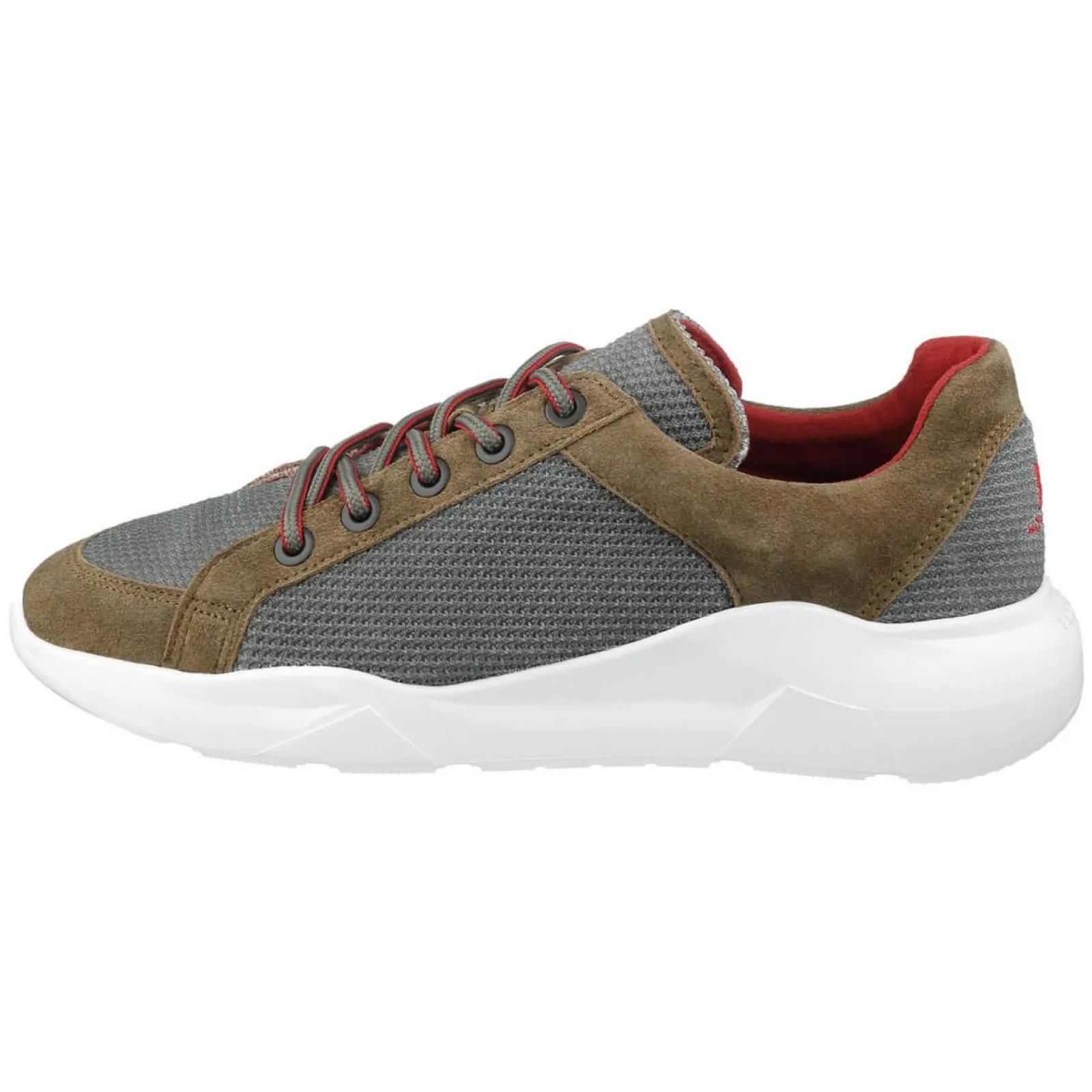 Zillertaler Trachtenwelt Herren Sneaker "Oben", Grau- Braun Sale