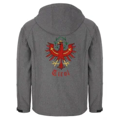Zillertaler Trachtenwelt Herren Softshelljacke "Tirol", Grau Sale
