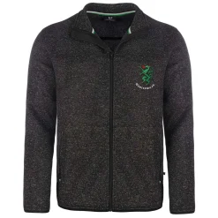 Zillertaler Trachtenwelt Herren Strickfleece Jacke "Steiermark", Anthrazit Grau Discount