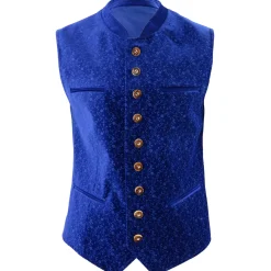 Zillertaler Trachtenwelt Herren Trachtengilet "Imst", Blau Fashion