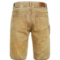 Zillertaler Trachtenwelt Herren Trachtenjeans ohne Latz, Braun Hot