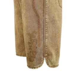Zillertaler Trachtenwelt Herren Trachtenjeans ohne Latz, Braun Hot
