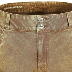 Zillertaler Trachtenwelt Herren Trachtenjeans ohne Latz, Braun Hot