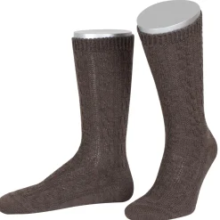 Zillertaler Trachtenwelt Herren Trachtenschoppersocke, Braun Sale