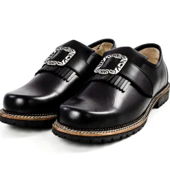 Zillertaler Trachtenwelt Herren Trachtenschuh "Sepp", Schwarz Best Sale