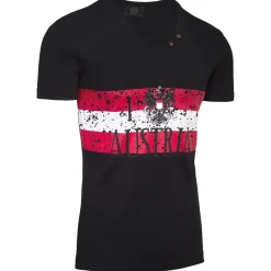 Zillertaler Trachtenwelt Herren T-Shirt "Austria", /Rot Schwarz Sale